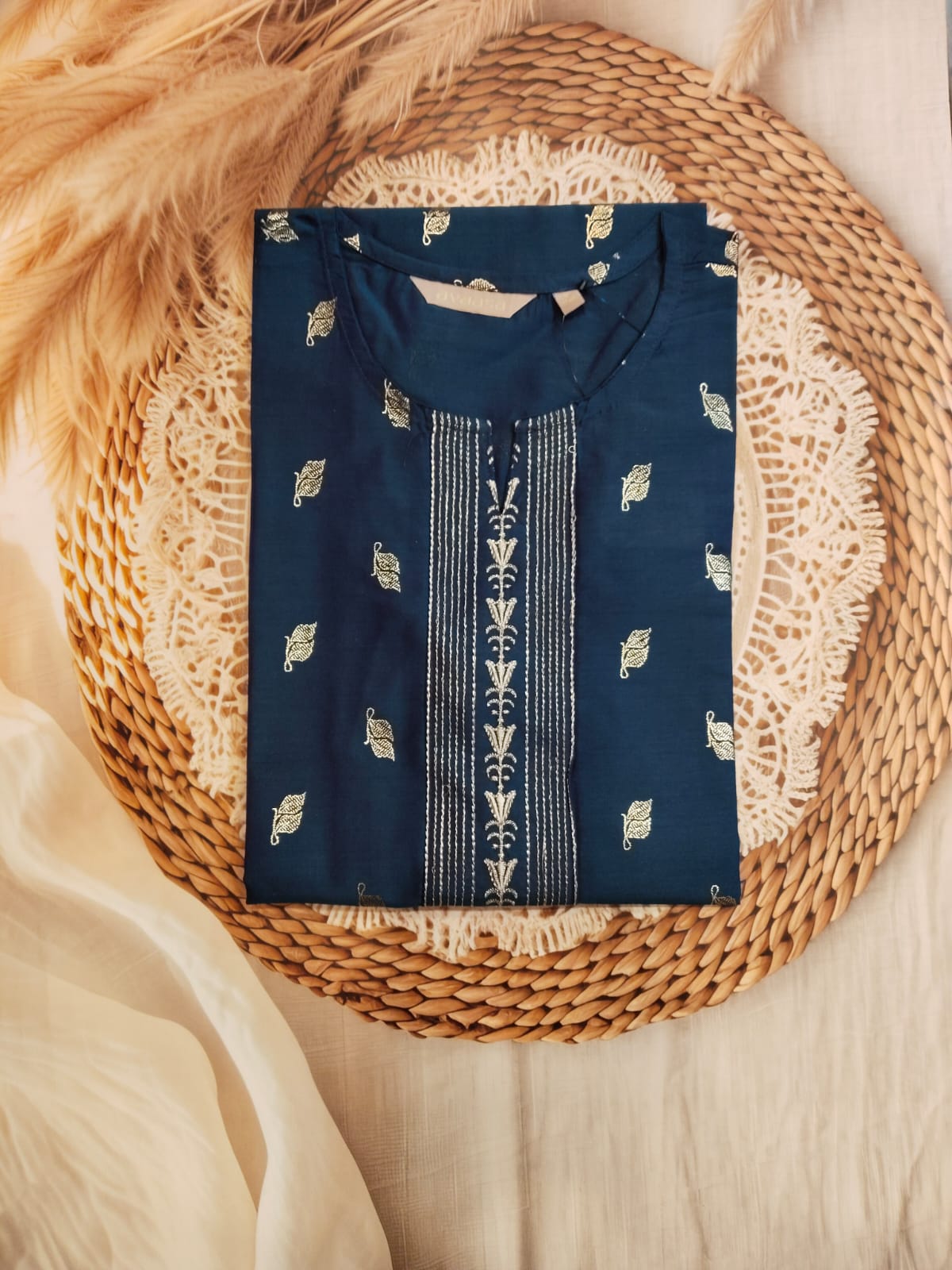 Avaasa Dark Blue Kurta