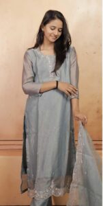 Tissue Silk Hand Work Kurta Set