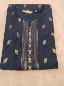 Avaasa Dark Blue Kurta