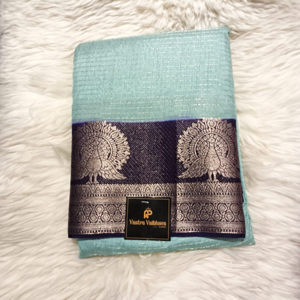 CANBERRY SILK- ICY BLUE & ROYAL BLUE