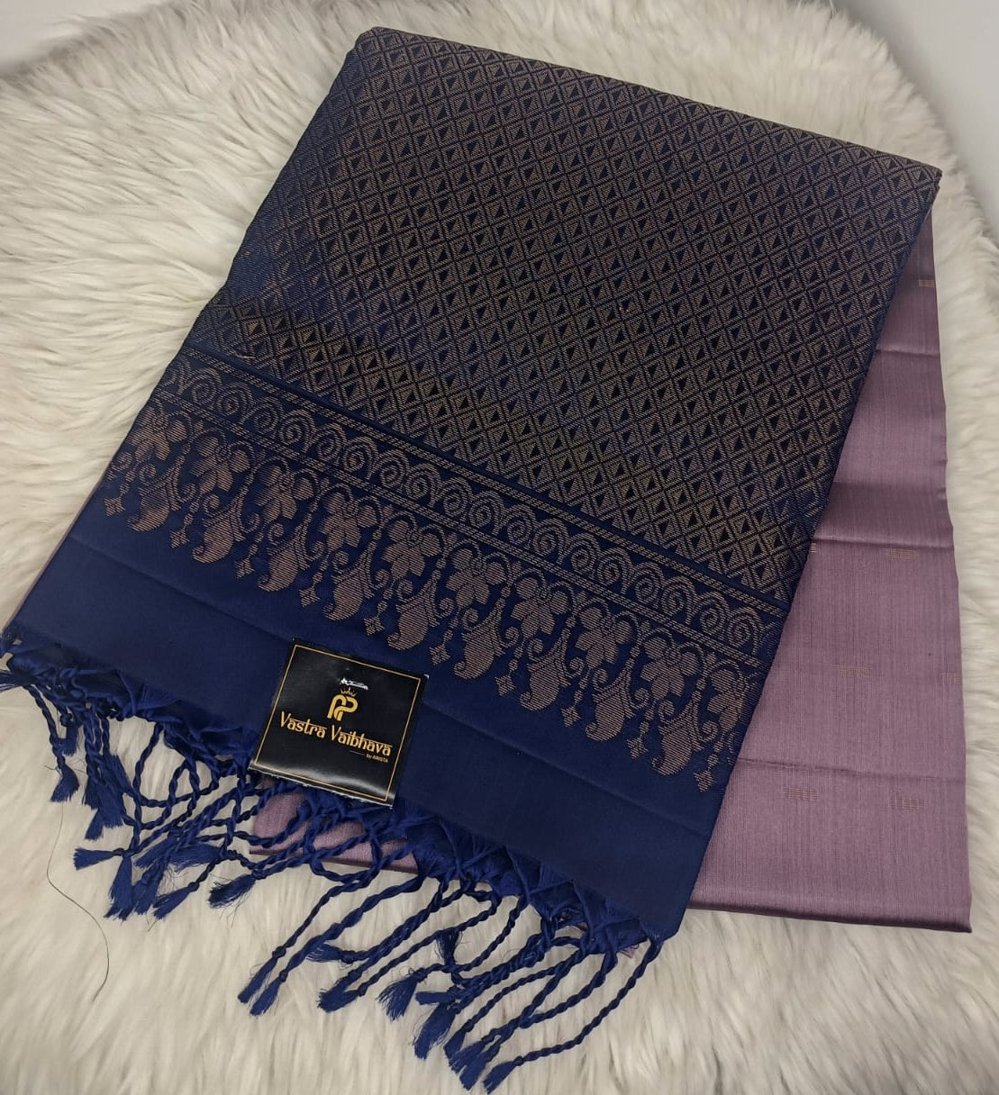 Pure Soft Silk Saree-Mauve