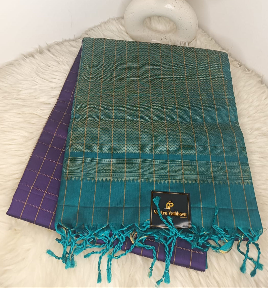 Pure Soft Silk Saree- Rich Teal