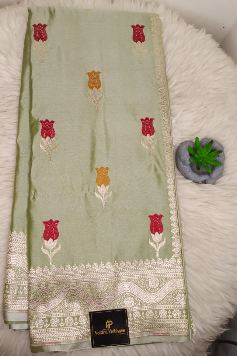 Banarasi Mashroo Saree