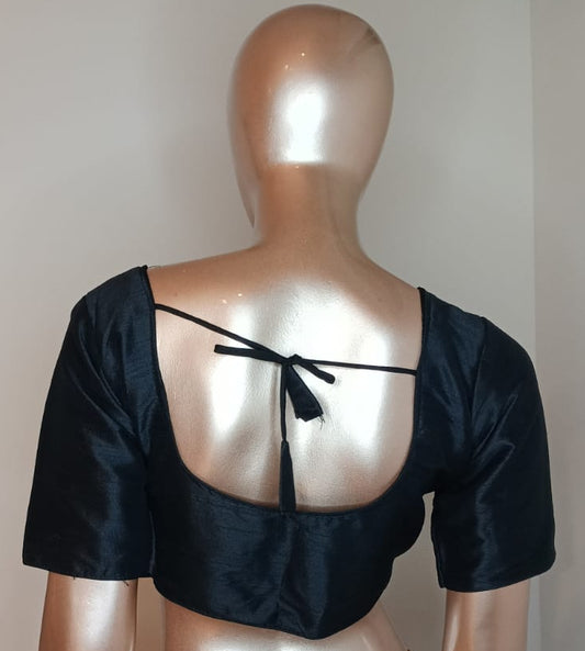 Raw Silk Plain Blouse