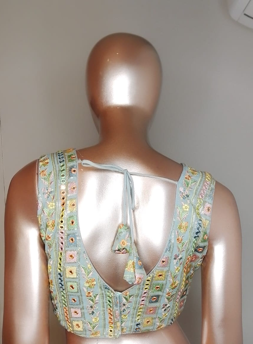 Hand-Embroidered Designer Blouse