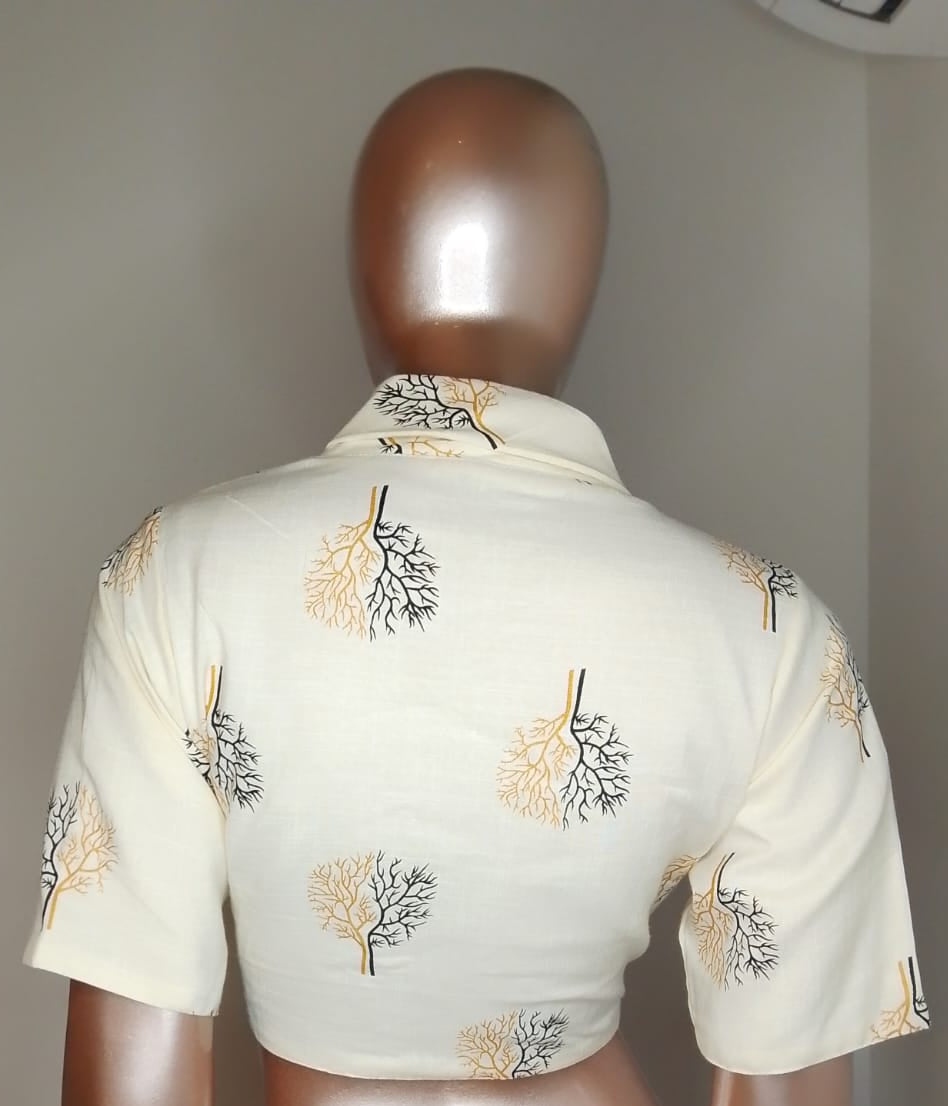 Printed Cotton Blouse