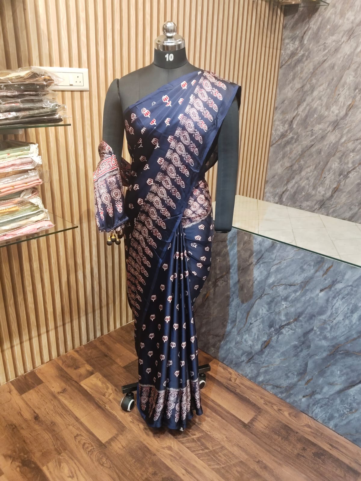 Ajarak Printed Crepe Saree