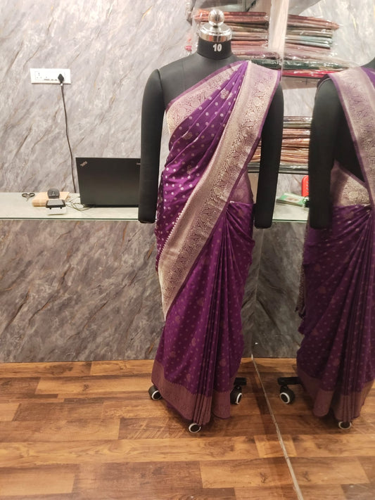 Banarasi Georgette Saree (purple)