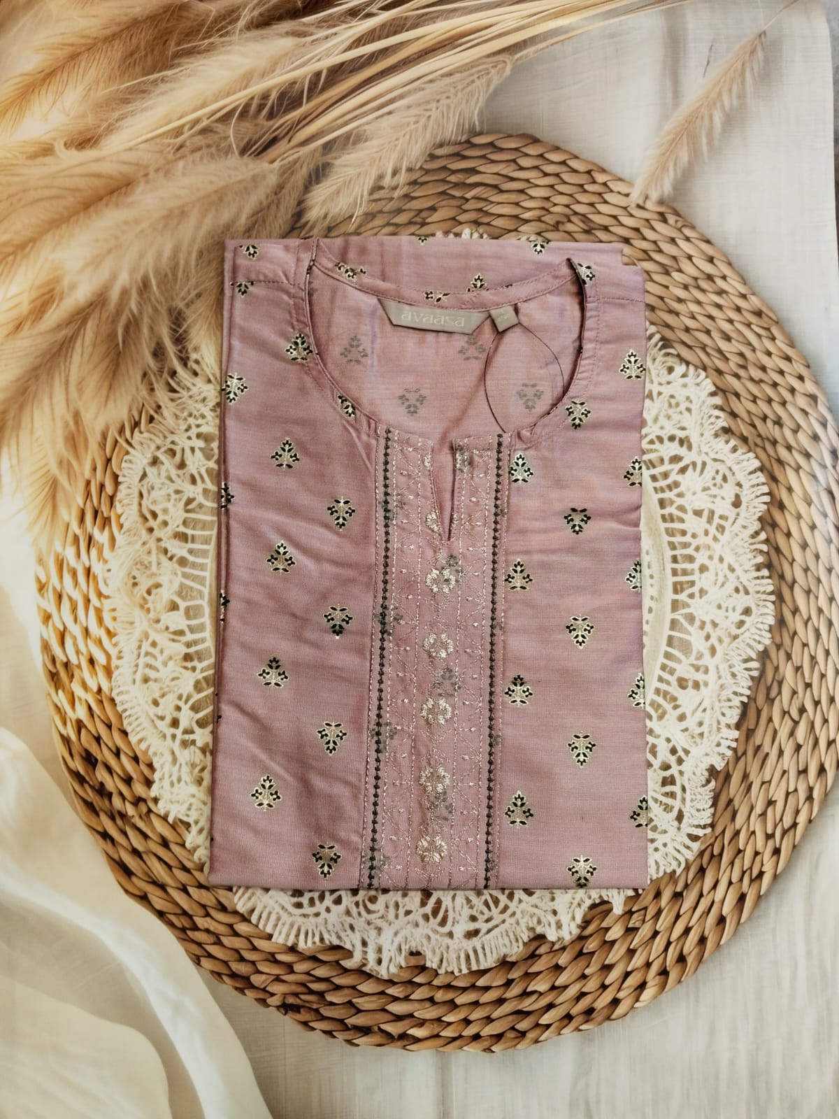 AVAASA ONION PINK KURTA