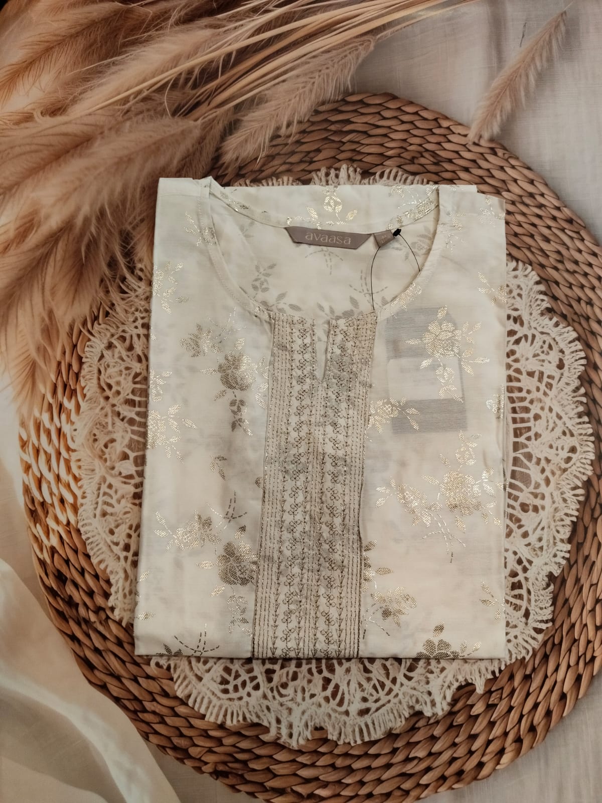 AVAASA WHITE KURTA