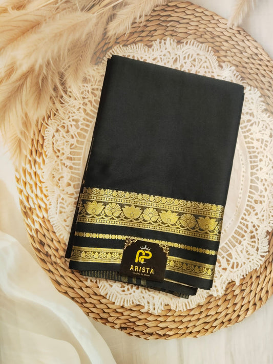 Semi Crepe Silk Black