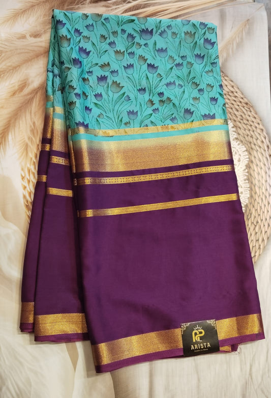 Semi Crepe Silk Kalamkari print