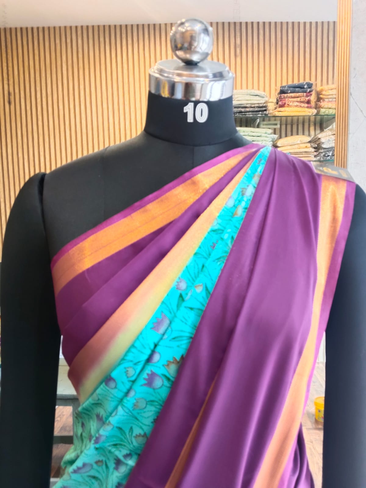Semi Crepe Silk Kalamkari print