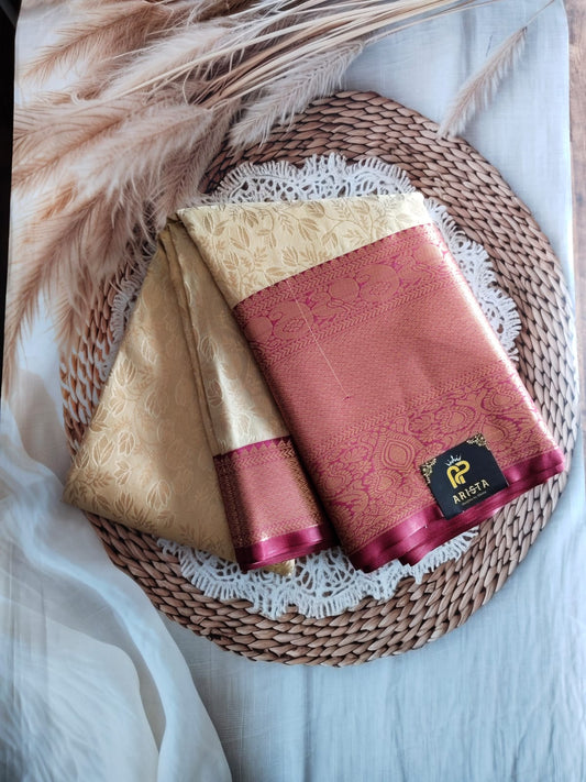 Semi Kanchipuram Kadyal Silk Saree Premium