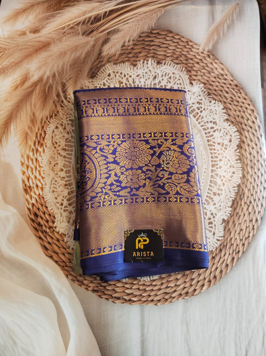 Semi Kanchipuram Tissue Silk Saree Premium