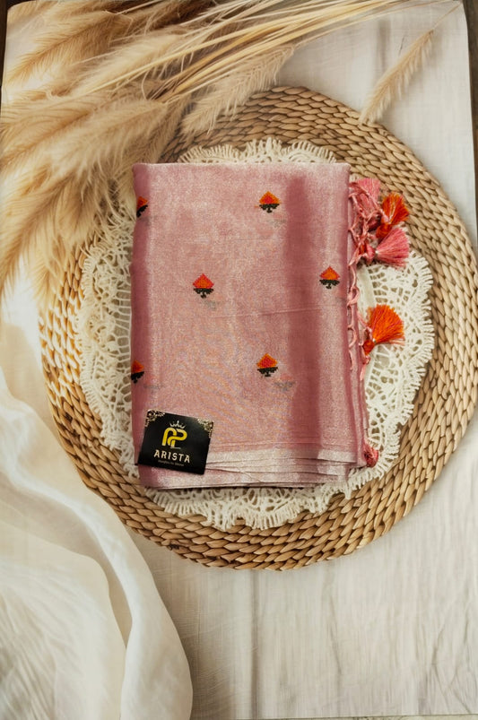 Linen Embroidery Sarees(Janaki)