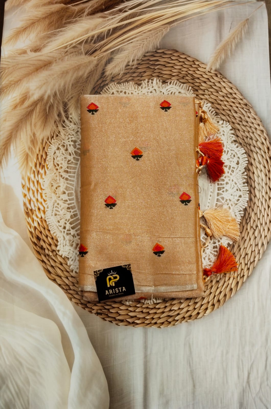 Linen Embroidery Sarees(Janaki)