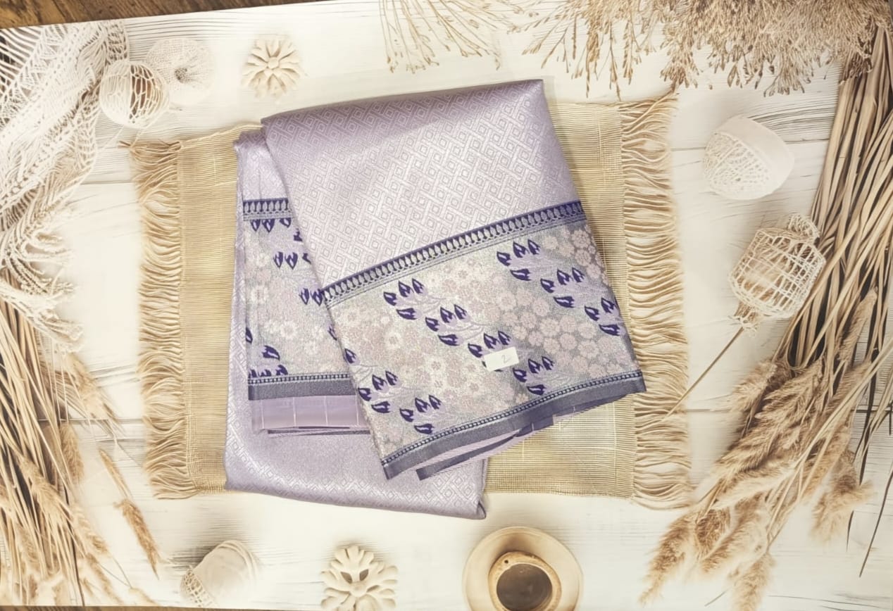 Semi Kanchi Designer Soft Silk Saree