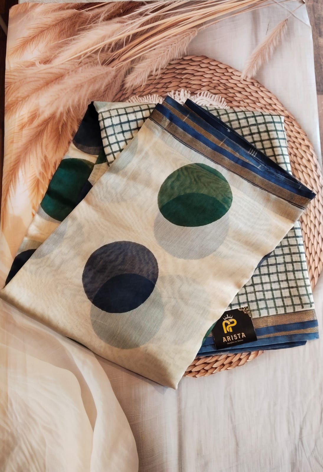 Off White Pure Chanderi Silk Saree