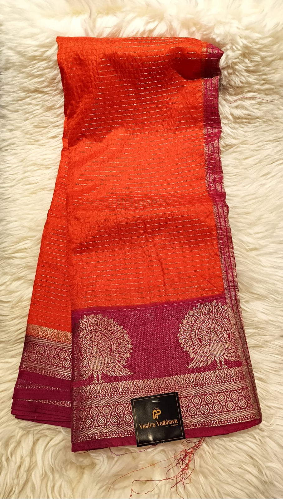 CANBERRY SILK - ORANGE & PINK