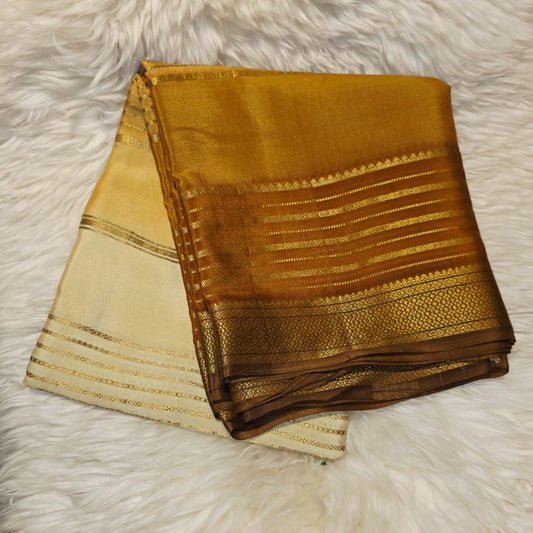 PURE CREPE MYSORE SILK SAREE SHADED