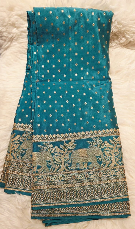 Pure Banarasi Crepe Silk Saree