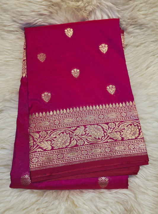 Heavy Kathan Silk Saree - PINK