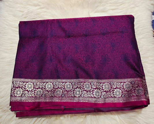 Purple Mashroo Saree