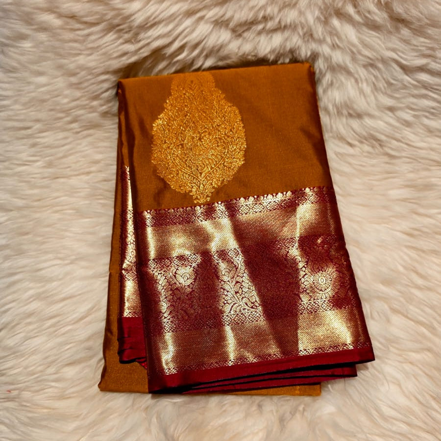 SEMI KANCHIPURAM SILK SAREE - PREMIUM QUALITY
