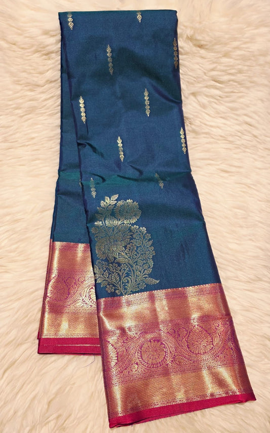 SEMI KANCHIPURAM SILK SAREE - PREMIUM QUALITY