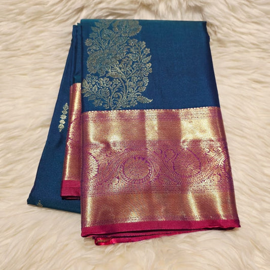 SEMI KANCHIPURAM SILK SAREE - PREMIUM QUALITY