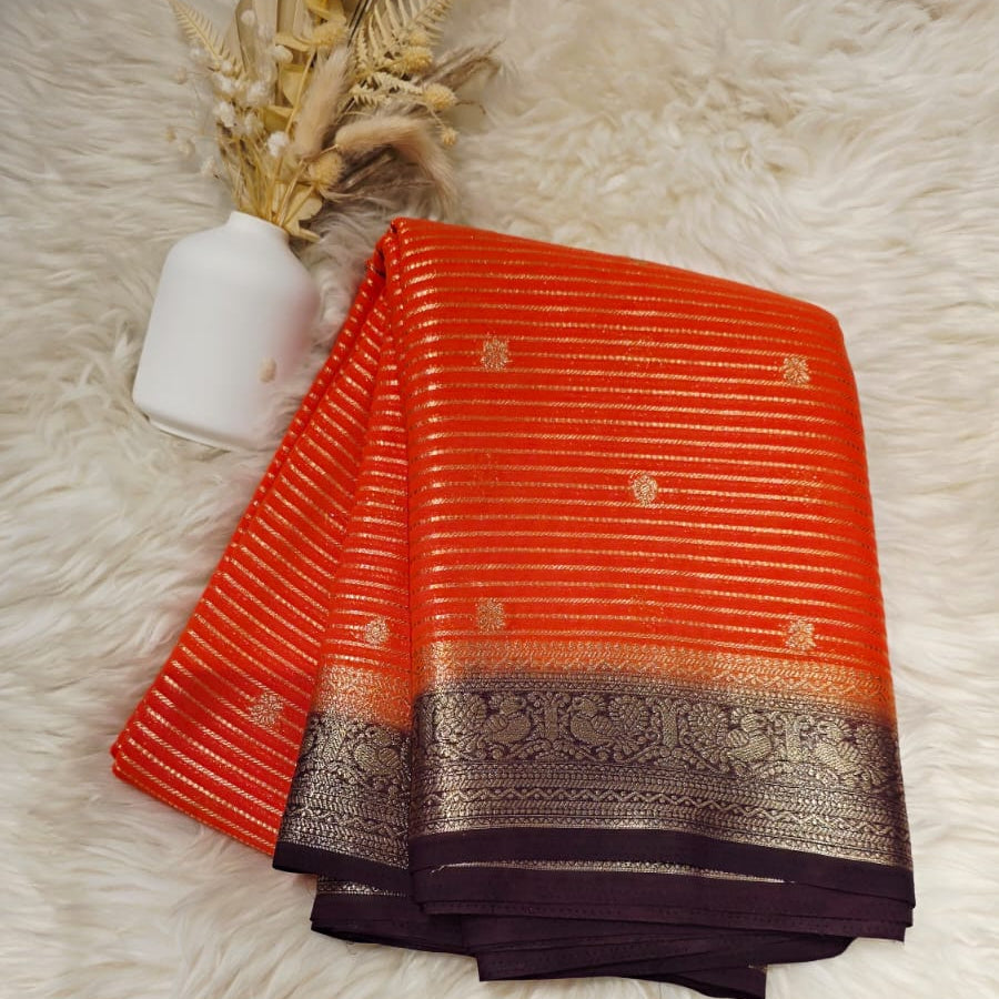 Semi Crepe Silk Saree – Premium Festive Collection