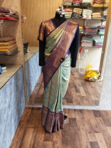 Semi Kanchipuram Tissue Silk Saree Premium