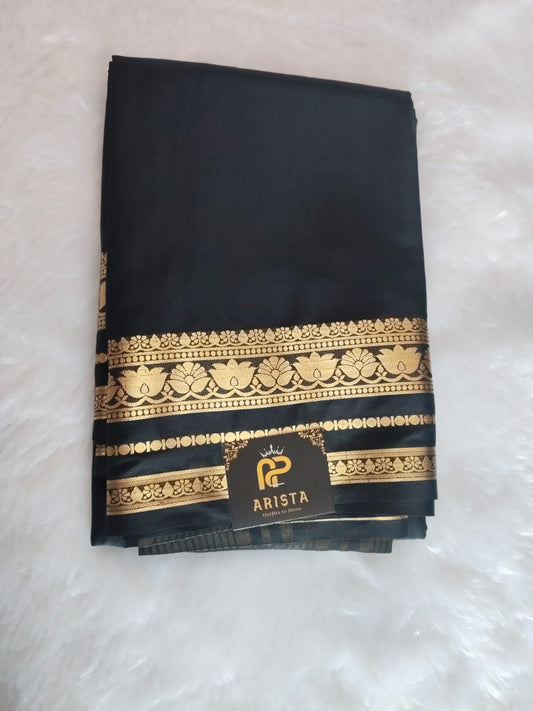 Semi Crepe Silk Black