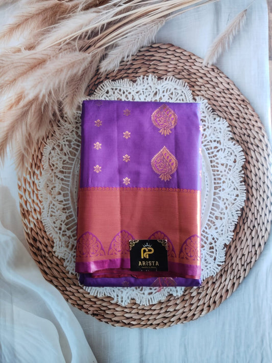 Semi Kanchipuram Butta silk sarees premium