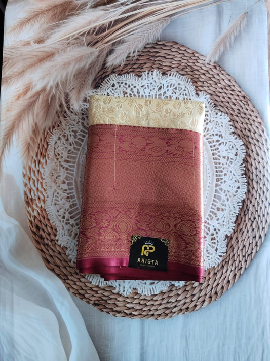 Semi Kanchipuram Kadyal Silk Saree Premium