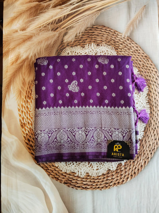 Banarasi Georgette Saree (purple)