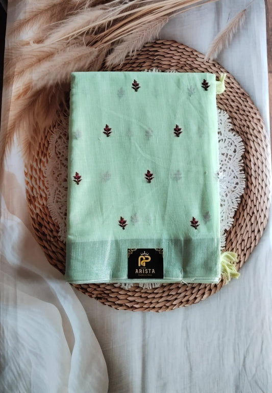 Linen Butta sarees
