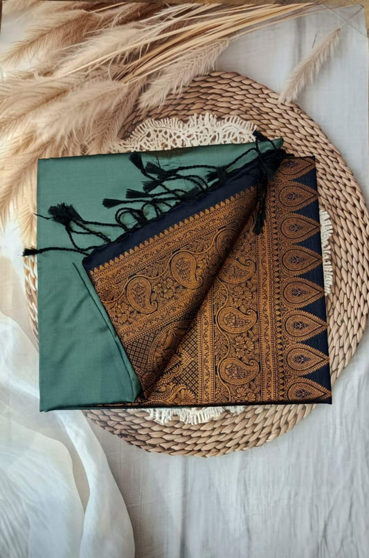 Semi kanchi Soft Silk Saree