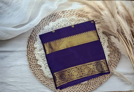 Semi Crepe Silk Bentex Border Butta Saree