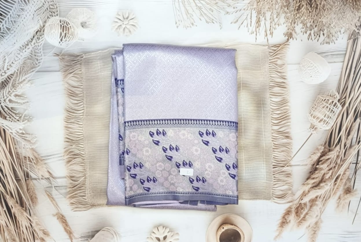 Semi Kanchi Designer Soft Silk Saree