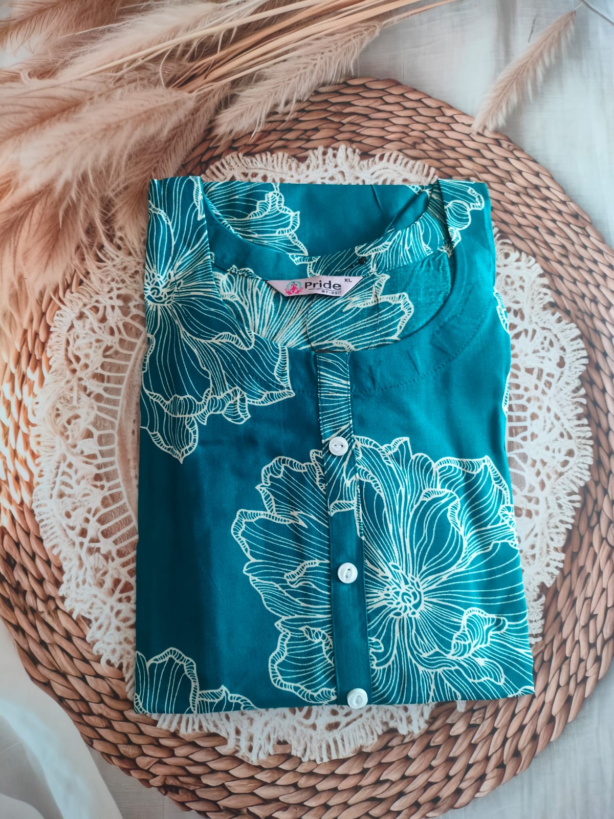 Teal Green Cotton Co-Ord sets