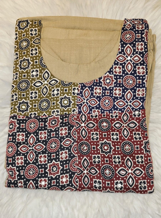 PURE RAYON BEIGE COLOUR DRESS