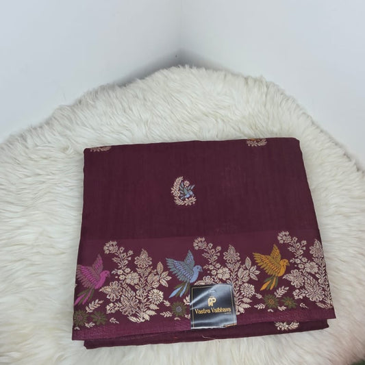 Viscose Desinge saree- Maroon
