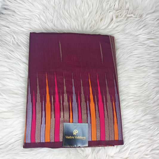 Bangalore Silk Saree -Deep Wine