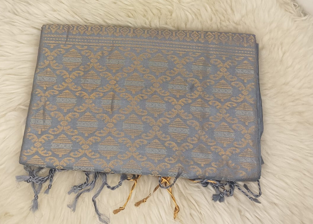 Pure Soft Silk Saree- Lavender