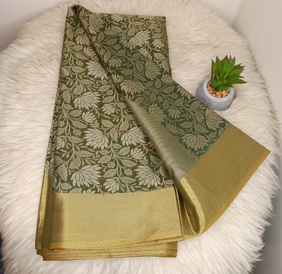 Premium Quality Semi Banarasi Brocade Saree