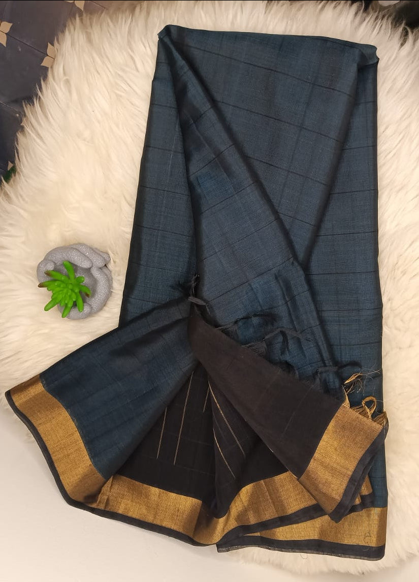 Handloom Pure Cotton Saree – Rich Border