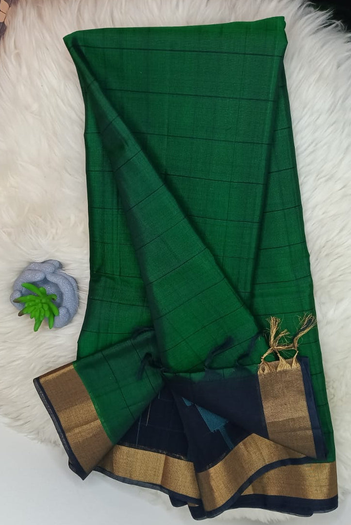Handloom Pure Cotton Saree – Rich Border
