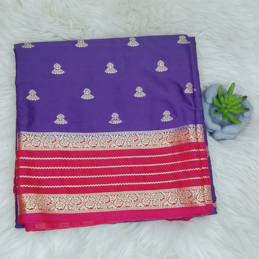 SEMI SILK SAREE - JUMKA MOTIFS